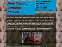 Tablet Screenshot of holytrinitywashingtonpa.org